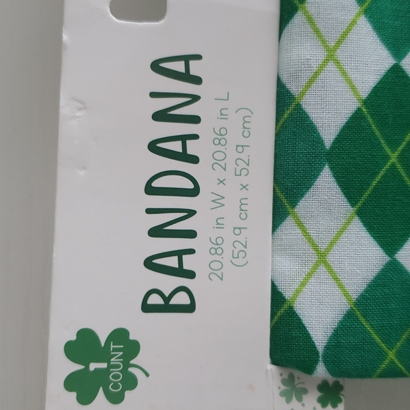 2 St Patrick's Day theme bandana 20"x20" set of two - Picture 5 of 9
